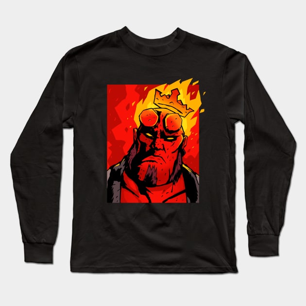 The Notorious H.E.L.L. (Collab with Goliath72) Long Sleeve T-Shirt by demonigote